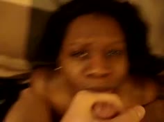 Full Facial for Black Woman with Saggy Tits